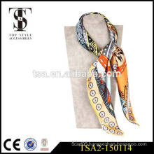 high quality competitive price printed 16 mm 90x90 chinese satin silk scarf